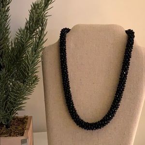 Black Beaded Necklace